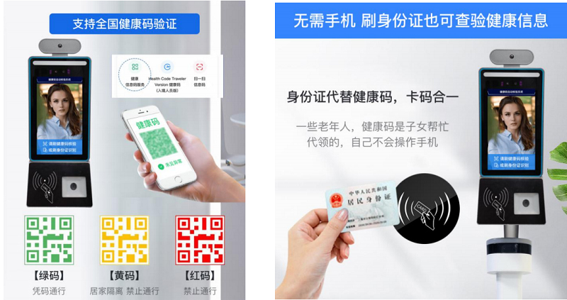 人臉識別測溫健康碼讀取一體機在鄭州的軟件開發(fā)與應用